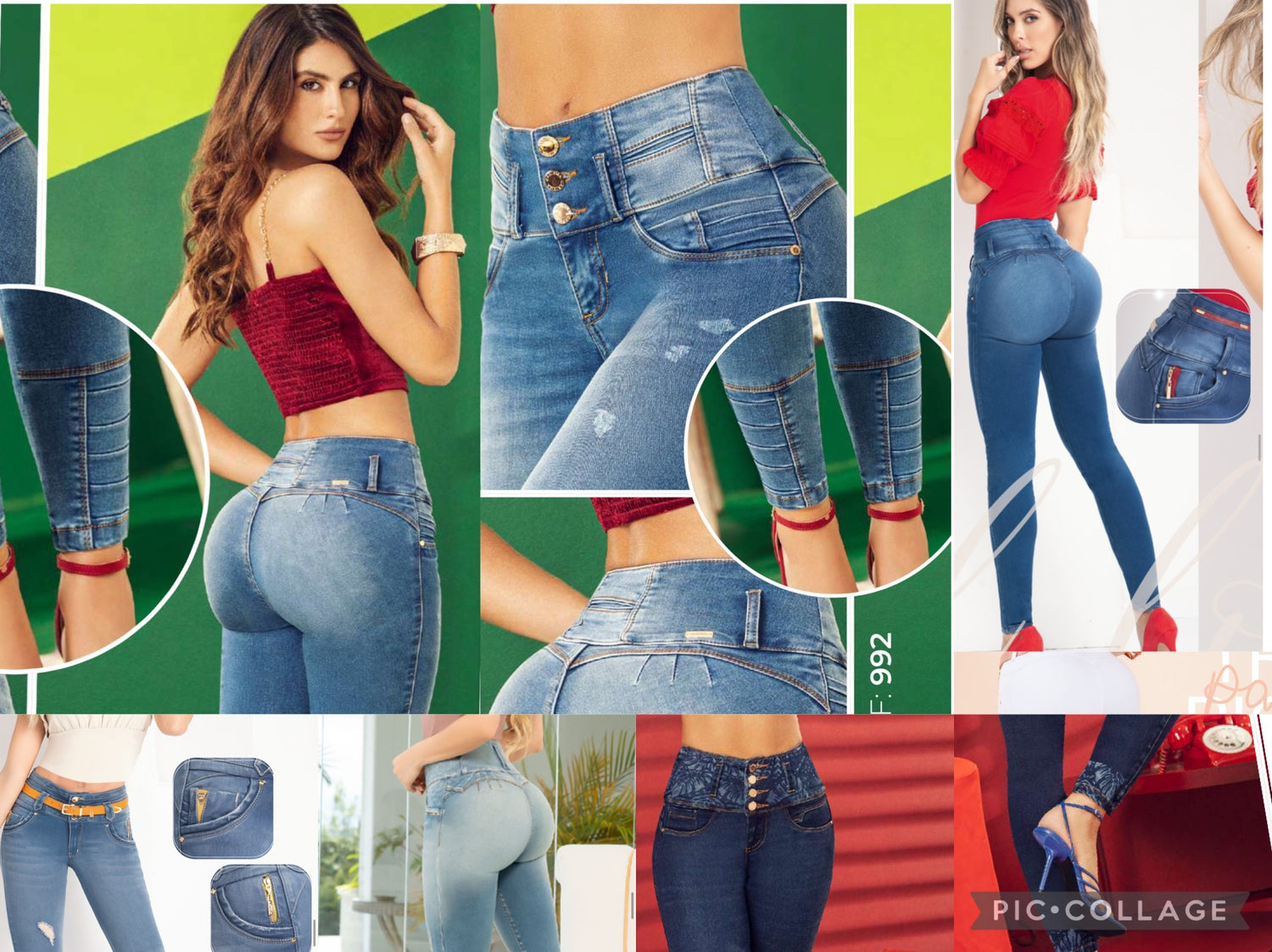 jeans colombianos 🇨🇴 levanta cola Talla